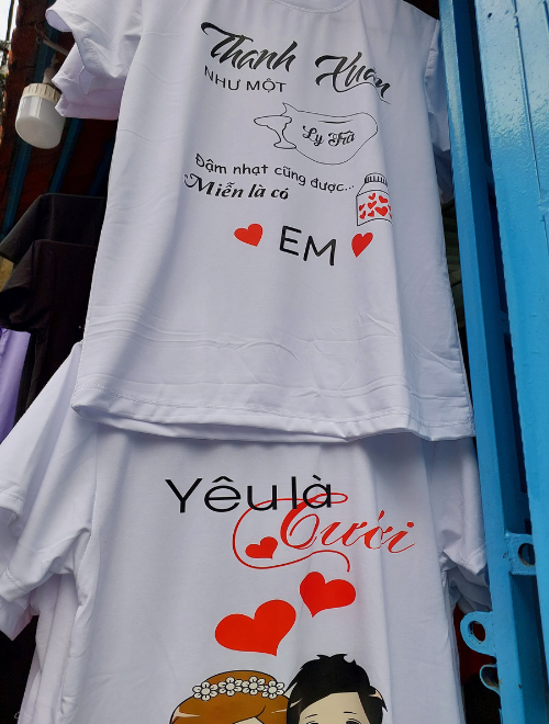 Áo thun cổ tròn in màu - Ảnh 3