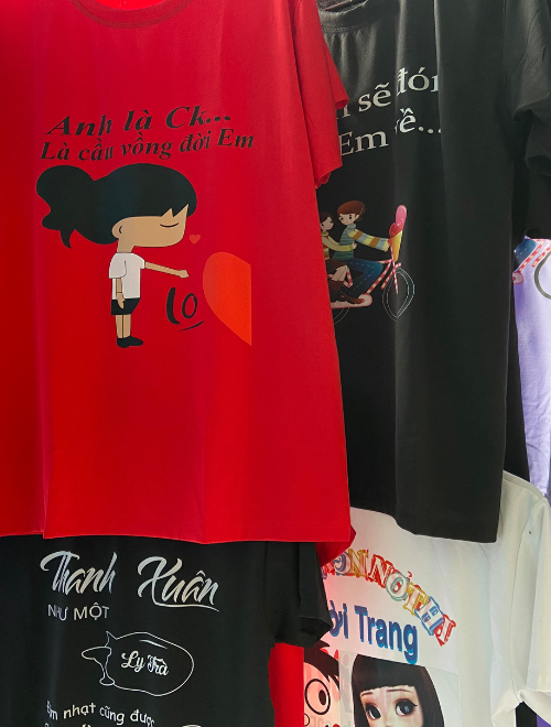 Áo thun cổ tròn in màu - Ảnh 4